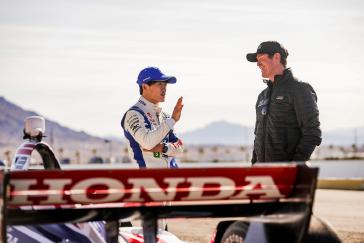 Prior to the 2024 Formula 1 Las Vegas Grand Prix, Honda, HRC and Acura gathered a collection of hybrid hero machines including the Acura ARX-06, Indycar, the Indycar hybrid-powered CR-V Hybrid Racer and the production Honda Civic Hybrid to celebrate the performance of Honda’s hybrid Power Unit (PU) technology as an important pillar of Honda’s automotive electrification strategy.