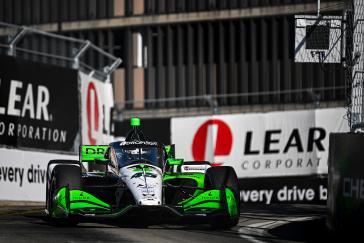 Honda locks out the front row at the Detroit Grand Prix