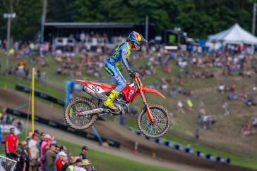 Hunter Lawrence Gives ’25 CRF450R a Moto Win and Podium Overall Finish in AMA Debut