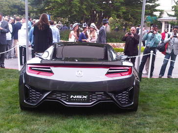 The Acura NSX Concept on the Concept Lawn at the 2013 Pebble Beach Concours d'Elegance