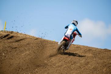 Hunter Lawrence Gives ’25 CRF450R a Moto Win and Podium Overall Finish in AMA Debut
