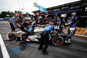 #60: Acura Meyer Shank Racing w/Curb Agajanian, Acura ARX-06, GTP: Tom Blomqvist, Colin Braun