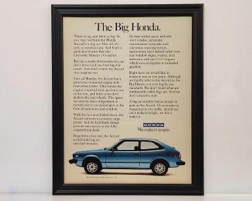 1978 Honda Accord Advertisement