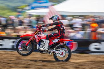 Hunter Lawrence Gives ’25 CRF450R a Moto Win and Podium Overall Finish in AMA Debut