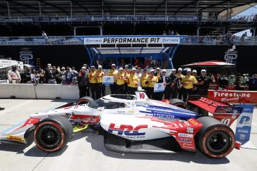 Honda locks out the front row at the Detroit Grand Prix