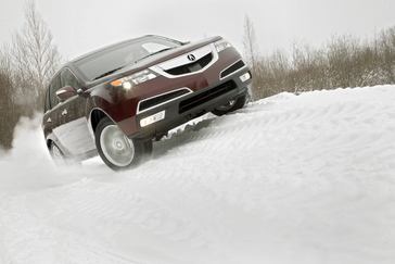 2012 Acura MDX snow.