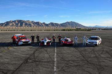 Prior to the 2024 Formula 1 Las Vegas Grand Prix, Honda, HRC and Acura gathered a collection of hybrid hero machines including the Acura ARX-06, Indycar, the Indycar hybrid-powered CR-V Hybrid Racer and the production Honda Civic Hybrid to celebrate the performance of Honda’s hybrid Power Unit (PU) technology as an important pillar of Honda’s automotive electrification strategy.