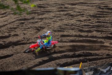 Hunter Lawrence Gives ’25 CRF450R a Moto Win and Podium Overall Finish in AMA Debut