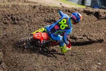 Hunter Lawrence Gives ’25 CRF450R a Moto Win and Podium Overall Finish in AMA Debut