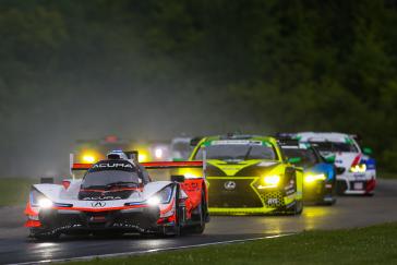 Acura Wins Wet & Wild Road America