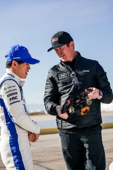 Prior to the 2024 Formula 1 Las Vegas Grand Prix, Honda, HRC and Acura gathered a collection of hybrid hero machines including the Acura ARX-06, Indycar, the Indycar hybrid-powered CR-V Hybrid Racer and the production Honda Civic Hybrid to celebrate the performance of Honda’s hybrid Power Unit (PU) technology as an important pillar of Honda’s automotive electrification strategy.