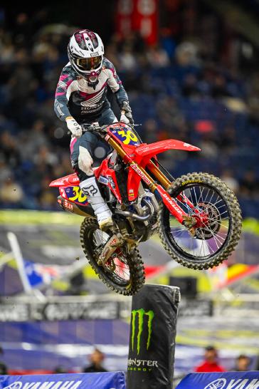 Hunter Lawrence takes career-first 450SX Triple Crown overall win in Indianapolis