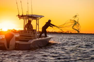 Honda Marine BF250 GPW Lifestyle Carolina Skiff Net Fishing-02