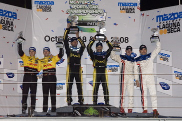 16-18 October, 2008, Monterey, California, USA. P2 Podium. ©2008, Michael L. Levitt, USA. LAT Photographic.