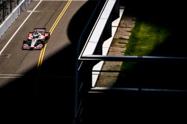 Honda locks out the front row at the Detroit Grand Prix