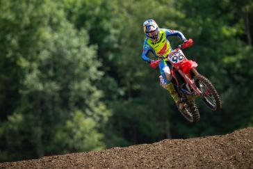 Hunter Lawrence Gives ’25 CRF450R a Moto Win and Podium Overall Finish in AMA Debut