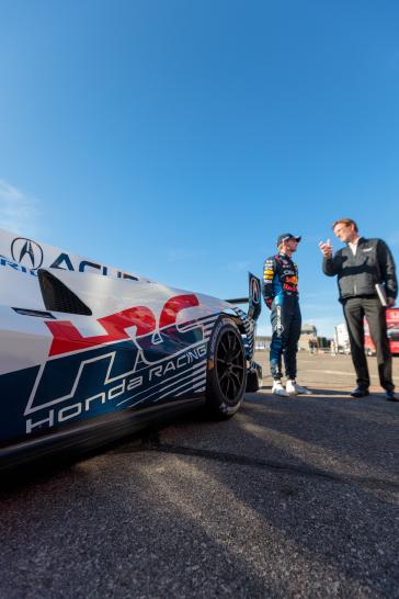 Prior to the 2024 Formula 1 Las Vegas Grand Prix, Honda, HRC and Acura gathered a collection of hybrid hero machines including the Acura ARX-06, Indycar, the Indycar hybrid-powered CR-V Hybrid Racer and the production Honda Civic Hybrid to celebrate the performance of Honda’s hybrid Power Unit (PU) technology as an important pillar of Honda’s automotive electrification strategy.