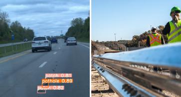 The prototype Honda Proactive Roadway Maintenance System can identify pothole development, including size and location, and damage to guardrails.