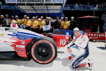 Honda locks out the front row at the Detroit Grand Prix