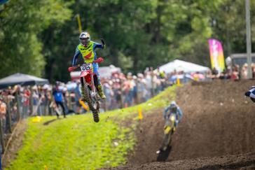 Hunter Lawrence Gives ’25 CRF450R a Moto Win and Podium Overall Finish in AMA Debut