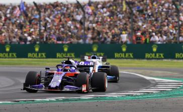 Daniil Kvyat gained eight positions to finish ninth at Sunday’s British Grand Prix.