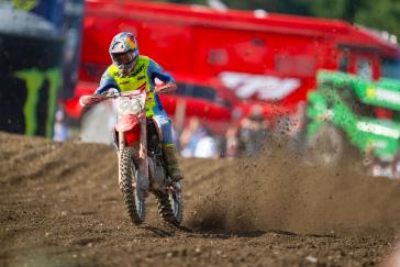 Hunter Lawrence Gives ’25 CRF450R a Moto Win and Podium Overall Finish in AMA Debut