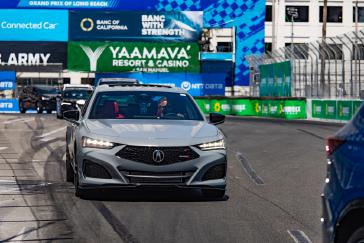 Acura celebrated 40 years of Precision Crafted Performance at the 2026 Acura Grand Prix of Long Beach with a parade lap featuring 40 iconic vehicles from the brand’s history—including the Integra Type R and Type S, NSX, Legend, MDX, CL, and more—led by the Integra 40 Racer, driven by Dai Yoshihara.