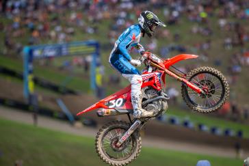 Hunter Lawrence Gives ’25 CRF450R a Moto Win and Podium Overall Finish in AMA Debut