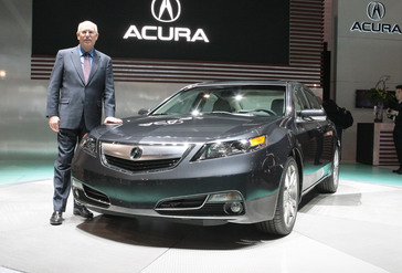 Chicago - February 9, 2011 - Acura Vice President of Sales Jeff Conrad unveiled the new 2012 Acura TL during the vehicle's Chicago Auto Show world debut today.  Acura's newly refined TL delivers fresh front and rear styling, a new Sequential SportShift 6-speed automatic transmission for improved performance and fuel economy, a revised interior and a host of technology upgrades. (Joe Wilssens / Acura photo)