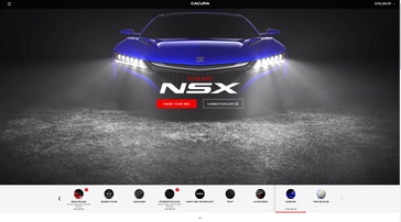 Acura NSX Configurator