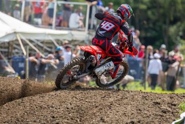 Hunter Lawrence Gives ’25 CRF450R a Moto Win and Podium Overall Finish in AMA Debut