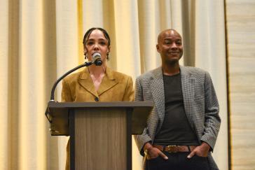 Tessa Thompson and Ebs Burnough, Chair of the Board of Trustees for the Sundance Institute, at the 2026 Sundance Film Festival’s Celebrating Sundance Institute: A Tribute to Founder Robert Redford event highlight the Acura NSX Roadster famously featured in Marvel’s “The Avengers”  and Acura’s support of the Sundance Institute to support independent artists and emerging voices year-round
