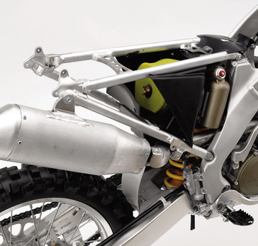 2004 Honda CRF250R muffler/subframe.
