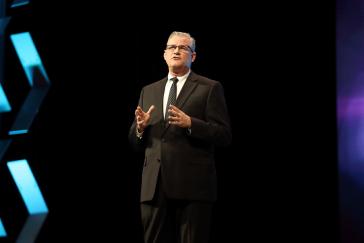 Mike Lapham, vice president of Procurement in the Purchasing & Supply Chain Center at Honda Development & Manufacturing of America, LLC, speaks at the annual Honda Supplier Conference.