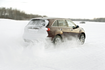 2010 Acura MDX snow.