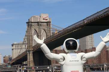 ASIMO at Brooklyn Bridge Park.