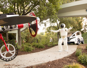 Disneyland Resort debuted a fresh look and storyline for its iconic attraction Autopia, powered by Honda, featuring Honda’s humanoid robot, ASIMO, and an all-new Disney character, the robotic “Bird.” Scenes in the storyline feature ASIMO and Bird as they plan the ultimate road trip and experience adventures that take them from a campground to the skies. The attraction also features many different Honda products, both real and conceptual, that share the company’s forward-looking innovative spirit with guests.