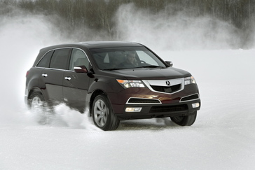 2010 Acura MDX snow.