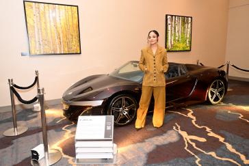 Tessa Thompson with the Acura NSX Roadster famously featured in Marvel’s “The Avengers” at the 2026 Sundance Film Festival’s Celebrating Sundance Institute: A Tribute to Founder Robert Redford event, ahead of its 2026 auction for charity through Cars & Bids auction