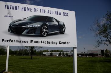 The all-new Acura NSX supercar will be produced at a new Performance Manufacturing Center in Marysville, Ohio. The $70 million advanced production facility encompassing 184,000 square feet will be housed inside Honda's former North American Logistics facility.