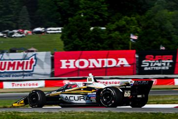 #66: Marcus Armstrong, Meyer Shank Racing w/Curb Agajanian Honda