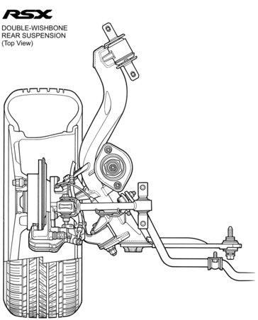 2002 Acura RSX rear suspension.
