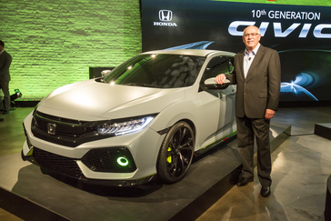 2017 Honda Civic Hatchback Prototype debuts in New York City