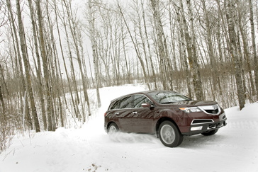 2010 Acura MDX snow.