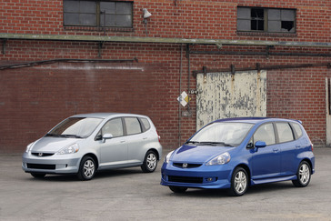 2007 Honda Fit (left) and 2007 Honda Fit Sport (right)
