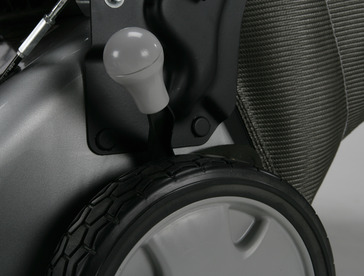 Honda HRR Lawnmower single lever height adjuster.
