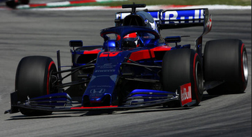 Max Verstappen On Podium For Honda in Barcelona