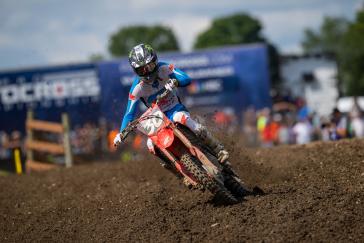 Hunter Lawrence Gives ’25 CRF450R a Moto Win and Podium Overall Finish in AMA Debut