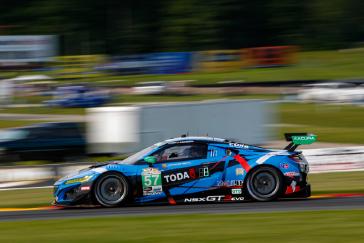 Helio Castroneves found traction with his Acura ARX-05 where others could not, as he and his Acura Team Penske co-driver Ricky Taylor prevailed in monsoon-like conditions in the final hour to win Sunday’s IMSA WeatherTech SportsCar Championship race at Road America.