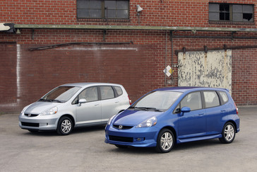 2007 Honda Fit (left) and 2007 Honda Fit Sport (right)
